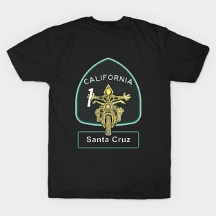 Santa Cruz Motorcycle Touring on California Pacific Coast Highway T-Shirt